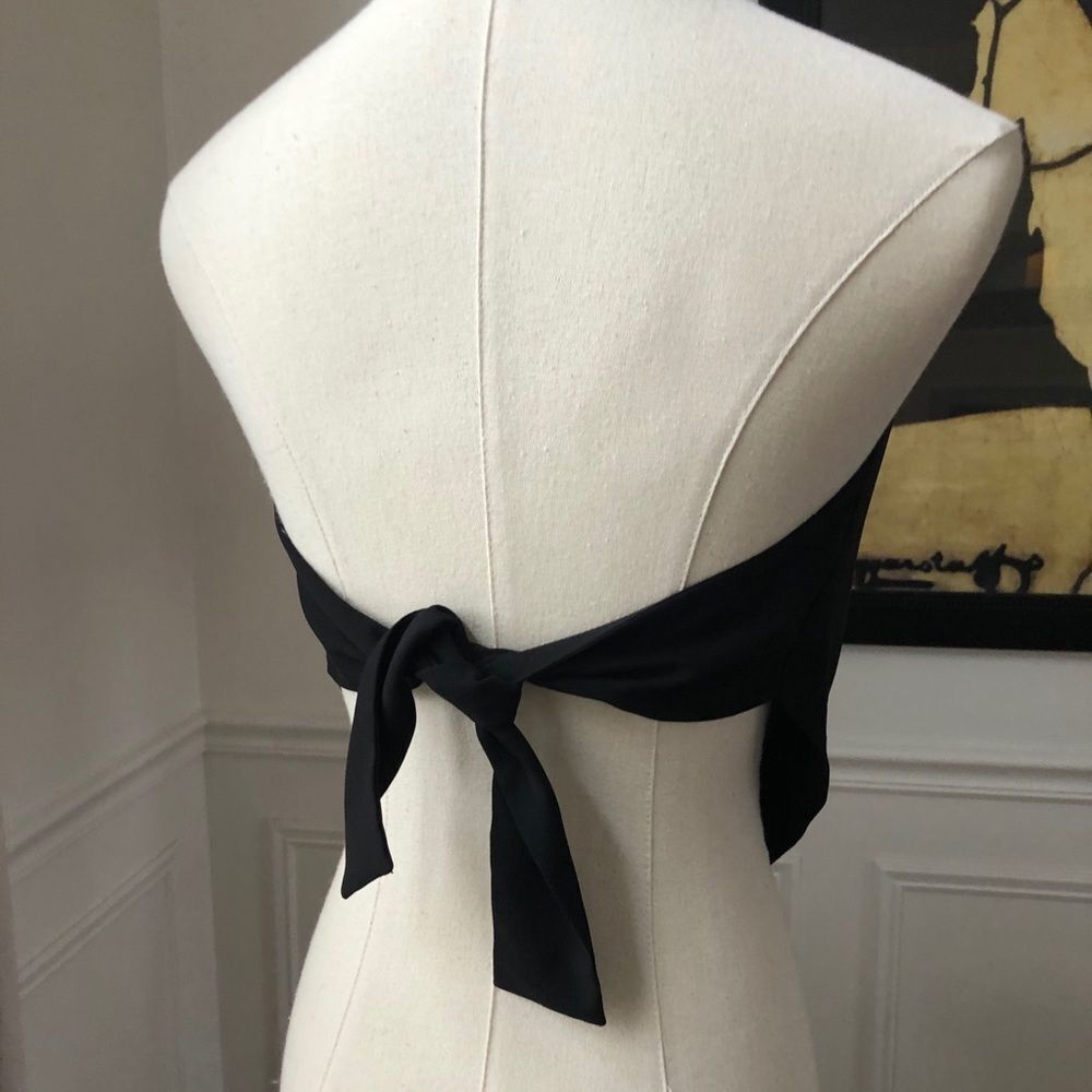 NWT Capulet Jayden Halter Neck Cami Open Back Handkerchief Black S - Picture 4 of 11